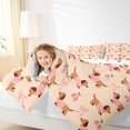 thumbnail image 3 of Homewish Cute Dachshund Dog Full Size Comforter Sets,Bowtie Cherry Bedding Comforter Set,Beige,Polkadot Reversible,3 Pieces,1 Comforter and 2 Pillowcases, 3 of 7