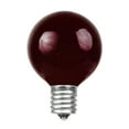 thumbnail image 5 of Novelty Lights 25 Pack G50 Outdoor Patio Globe Replacement Bulbs, Black Light Purple, E17/C9 Intermediate Base, 7 Watt, 5 of 6