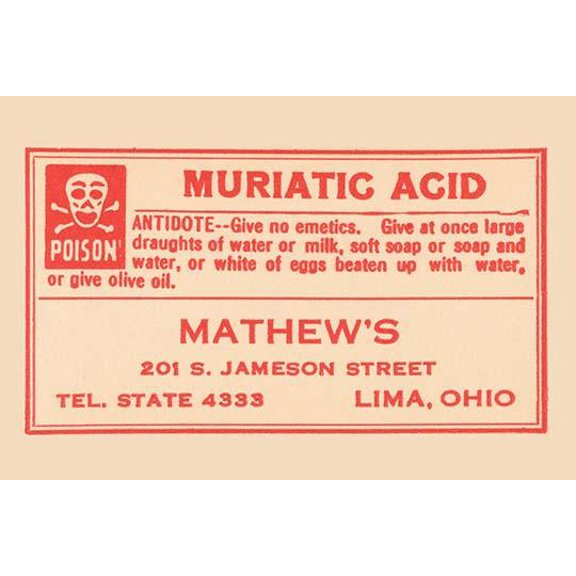 Muriatic Acid-Fine Art Canvas Print (20" x 30")