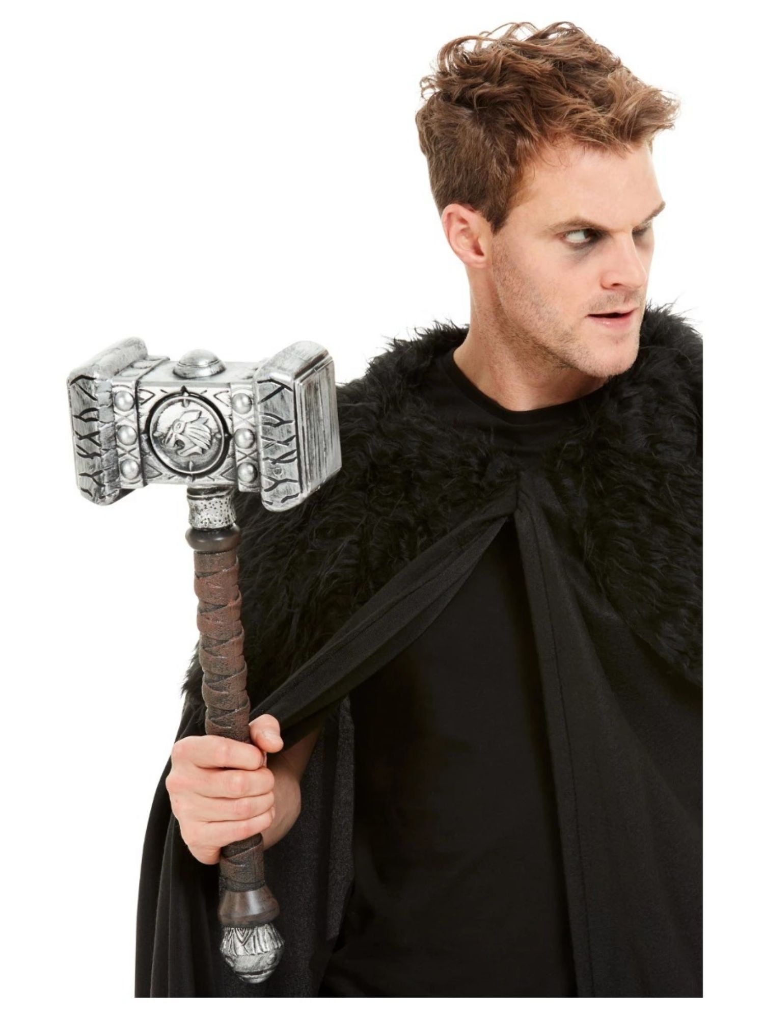 Silver and Brown Unisex Adult Halloween Hammer Costume Accessory One