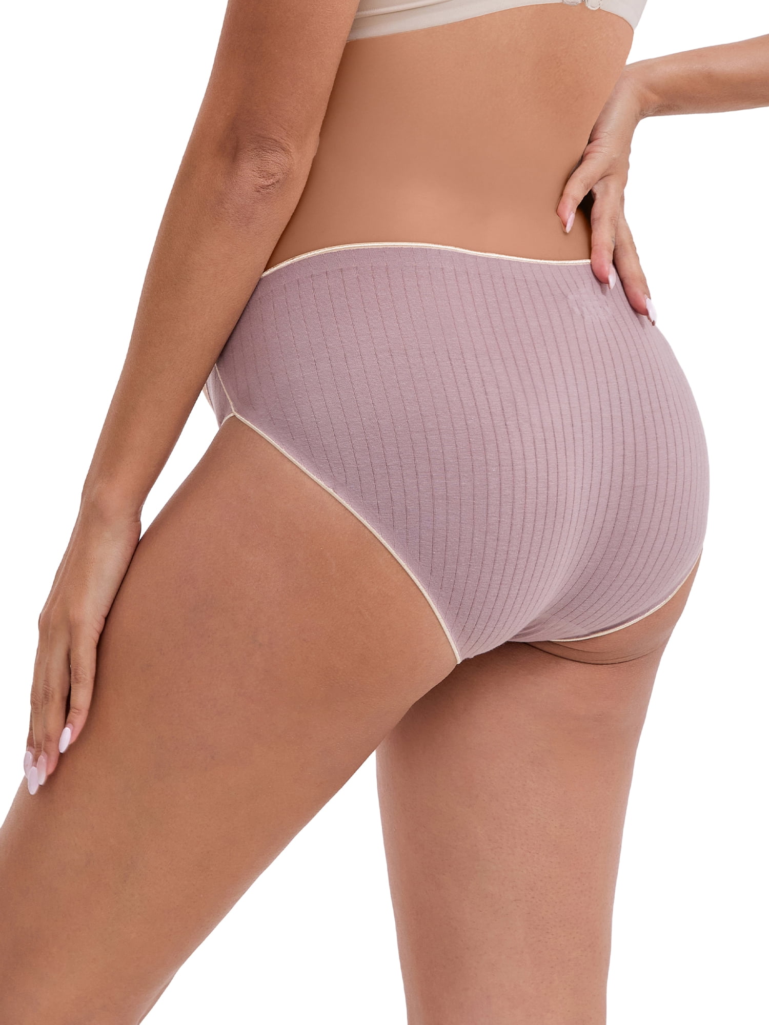 DARING DIVA Hi-Cut Maternity Underwear Under the Bump Briefs M 1 Black 1 Gray 1 Purple