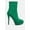 Green, variant on Patotie Lycra High Heel Ankle Boots