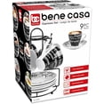 thumbnail image 2 of Bene Casa Porcelain 9 Piece Espresso Set with Iron Stand, 2 of 8