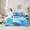 Sky Blue, variant on Castle Fairy Japanese Style Twin Bedding Sets,Ocean Waves Bedding Comforter Set