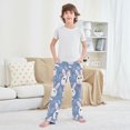 thumbnail image 6 of White Rabbit Lleaves Pattern Pajama Pants Soft Lightweight Lounge Pants Bottoms Sleep Pants Warm Comfy, 6 of 9