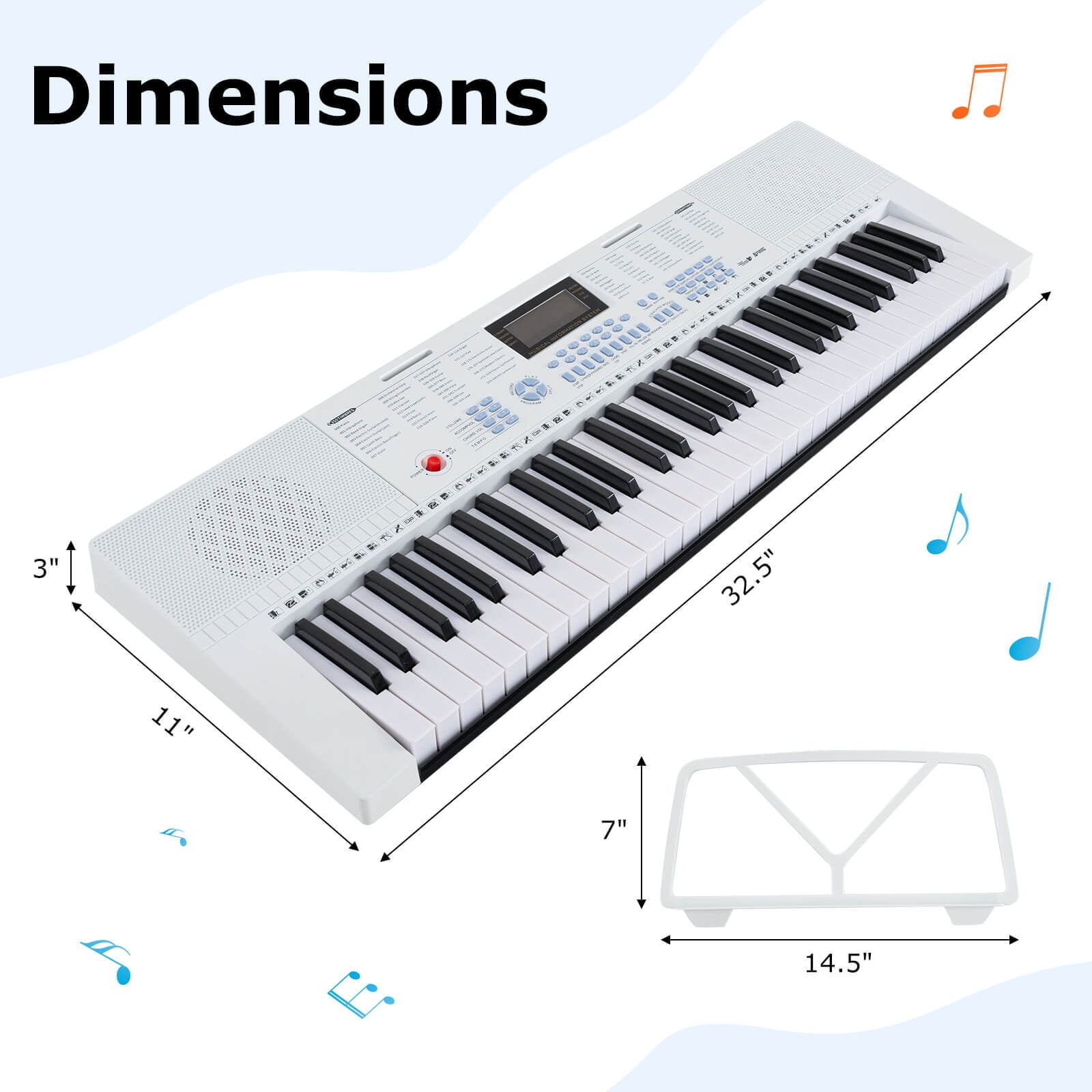 FunKey DP-61 III Keyboard met 61 toetsen in Digitalpiano-Design Set