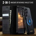 thumbnail image 6 of CaseMe Wallet Case for Samsung Galaxy S26 Ultra Compatible with Magsafe, 2-in-1 PU Leather【RFID Blocking】Flip Card Holder Stand Shockproof Magnetic Detachable Cover for Samsung Galaxy S26 Ultra 6.9", 6 of 10