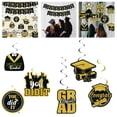 thumbnail image 2 of SeekLGT Graduation Decorations 2026 Black and Gold Congrats Grad Banner and Congratulations Garland Set for Class of 2026 Party Venue Backdrop Styling 1 Pack, 2 of 7