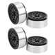 thumbnail image 3 of 4 Uds 1,9 pulgadas cubo de rueda sobre orugas RC llantas de coche sobre orugas de aleación de aluminio para Axial SCX10 90046 1/10 negro plateado, 3 of 10