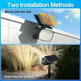 thumbnail image 2 of Solar Lights Outdoor, 4 pack 108 LED, IP65 Waterproof, 3 Modes, Large Solar Panel, Landscape Solar Spotlights for Garden, Yard, Pathway - Cool White, 2 of 7