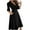 Black, variant on IROINNID Formal Dress for Women Wedding Guest Evening Party Formal Dress Loose Bandage Half Sleeve Solid V-Neck Ankle-Length Dress,Black