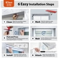 thumbnail image 3 of Regal Living White EZ Stick No Drill Light Filtering 1.5" Cellular Shade - 29" W x 48" L, 3 of 5