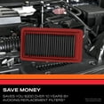 thumbnail image 2 of K&N Select Engine Air Filter SA-2135, High Performance, Premium, Washable, Replacement Filter Fits select: 1999-2019 CHEVROLET SILVERADO, 2002-2020 CADILLAC ESCALADE, 2 of 10
