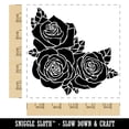 thumbnail image 2 of Roses Corner Frame Border Square Rubber Stamp Stamping Scrapbooking Crafting - Large 2.75in, 2 of 7