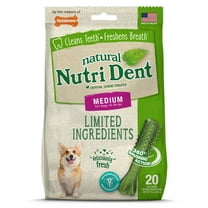 Nylabone Nutri Dent Fresh Breath Flavored Dental Dog Chew Treats Medium (20 Count)