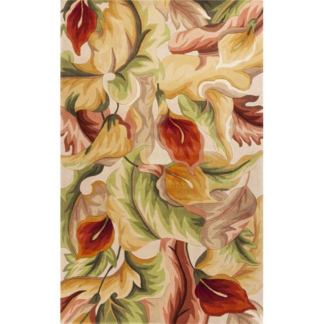 HomeRoots 354026 30 x 50 in. Wool Ivory Area Rug
