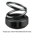 thumbnail image 4 of Ambientador De Coche Ambientador de aire para coche con doble anillo y rotación de 360 ​​grados, fragancia de Perfume solar para coche (negro), 4 of 6