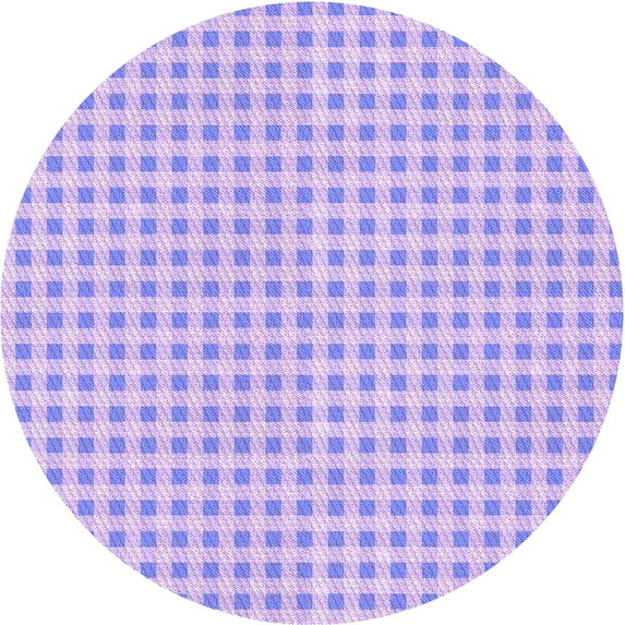 Ahgly Company Machine Washable Indoor Round Transitional Blossom Pink Area Rugs, 3' Round