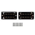 thumbnail image 1 of Paquete De 2 Pastillas De Doble Bobina Marco Con Tornillos De 50 Mm / 52 Mm De Reemplazo Para Guitarra Eléctrica Luthier Supply Negro kusrkot Pastilla de guitarra eléctrica, 1 of 7