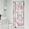 thumbnail image 2 of Waterproof Pioneer Shower Curtain 36x72 Inch Polyester Unique Colorful Floral Shower Curtain for Bathroom Hotel Home Decor with 7 Plastic Hooks, 2 of 5