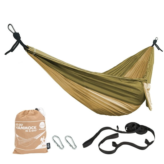 Bliss Hammocks Camping Hammock in a Bag W/ Tree Straps, 52-inch Wide, 300 lb. Capacity (Desert Storm)