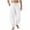 White, variant on Men's Deconstructed Wide-Leg Pants, Elastic-Drawstring Waist with Sharp Structured Cut for Street Fashion Yellow XL