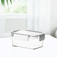 thumbnail image 4 of JeashCHAT Plastic Food Storage Container with Snap Lids, Clear Rectangle Meal Prep Container, Freezer Airtight Leakproof Food Fresh-Keeping Box for Fruits Vegetables Butter Cheese, 4 of 6