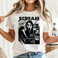 thumbnail image 2 of Vintage Ghostface Shirt, Horror Movie Shirt, Men's And Women's Graphic Tee 100% Cotton by TBun, Full Sizes S-5XL, 2 of 5