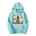 thumbnail image 4 of Inverlee Womens Halloween Sweatshirts Plus Size Pumpkin Ghost Graphic Hoodies Stretch Crewneck Sweatshirt Long Sleeve Dressy Casual Pullover Tops Halloween Gifts, 4 of 5