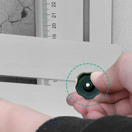

Adjustable Convenient Ceramic Tile Hole Locator for Effortless Drilling of Marble Glass and Ceramic Floors - Precision Position Ruler Puncher for Accurate Hole Opening and Placement