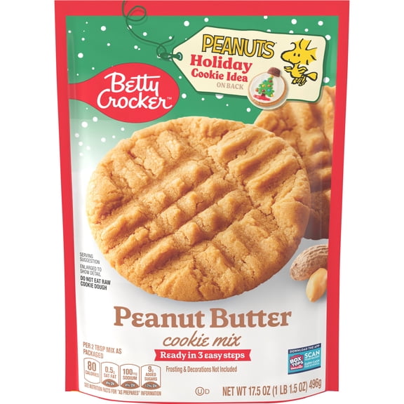 Pack Of 3 Betty Crocker Peanut Butter Cookie Mix, 17.5 oz (Package May Vary)