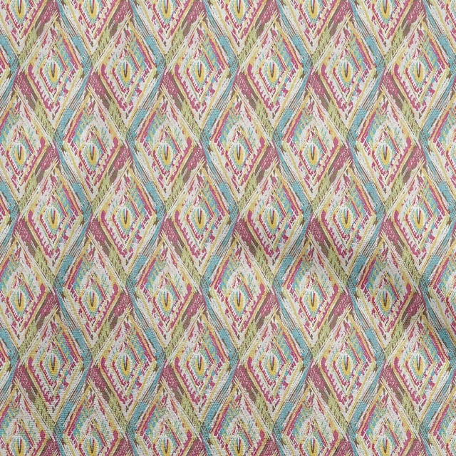 oneOone Velvet Pink Fabric Abstract Sewing Material Print Fabric By The Yard 58 Inch Wide