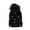 Black, variant on Winter Warm Knit Pearls Beanie Hat Skull Cap Pom Beanies for Men Women
