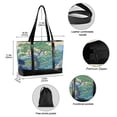thumbnail image 2 of FORMRS Canvas Laptop Tote Bag for Women with 15.6" Computer Compartments Shoulder Handbag, Beige Tree, 2 of 7