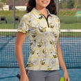 thumbnail image 3 of Whosucclay Honeycomb Pattern Design Tennis Short Sleeved Shirt, Lightweight Elastic Quick Dry Tennis Shirts for Golf Hiking Gym Soft Size X-Large, 3 of 10