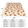 thumbnail image 3 of Salouo Cartoon Popcorn Print Bed Blankets,Flannel Blanket Comfortable Air Conditioning Blanket Lightweight Blanket for Sofa Bed Travel & Couch -40"x30", 3 of 8