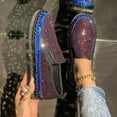 thumbnail image 4 of Wowcloth Women's Fashion Casual Slip-On Sneakers – Rhinestone Studded Platform Loafers with Thick Sole for Everyday Comfort & Trendy Footwear, 4 of 9