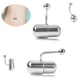 thumbnail image 2 of 2x Joyería Vibratoria Ombligo Anillo para Ombligo Anillo para Labio Y Nariz 316L 2 piezas, 2 of 8
