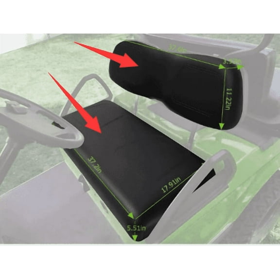 Kojem Seat Bottom Seat Backrest for 2001-2012 Club Car DS Golf Cart Replacement