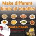 thumbnail image 3 of Pasta Attachment For Kitchenaid Stand Mixer With 6 Different Shapes Pasta Press Outlet, Durable Pasta Attachment For Kitchenaid Mixer, 6 In 1 Pasta Maker Attachment For Kitchenaid Mixer Cheese Grater, 3 of 7