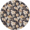 thumbnail image 2 of Addison Rugs Dream Shag Premium Machine Washable Transitional Shells Midnight Round Rug, 8' x 8', 2 of 8