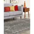 thumbnail image 4 of Rugs.com Lennon Collection Rug – 6' x 9' Gray And Ivory Medium Rug Perfect For Bedrooms, Dining Rooms, Living Rooms, 4 of 9