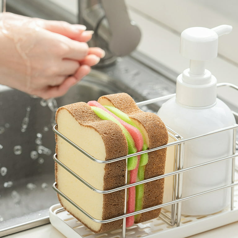 Creative Toast Shape Dish-washing Sponges Kitchen Cleaning