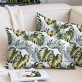 thumbnail image 2 of Tropical Palm Throw Pillow Cover 20 x 36 Inch Decorative Pillow Cover Summer Modern Dark Green Botanical Leaves Lumbar Pillowcase Seasonal Rectangle Cushion Case for Couch Sofa Bed Living Room, 2 of 9
