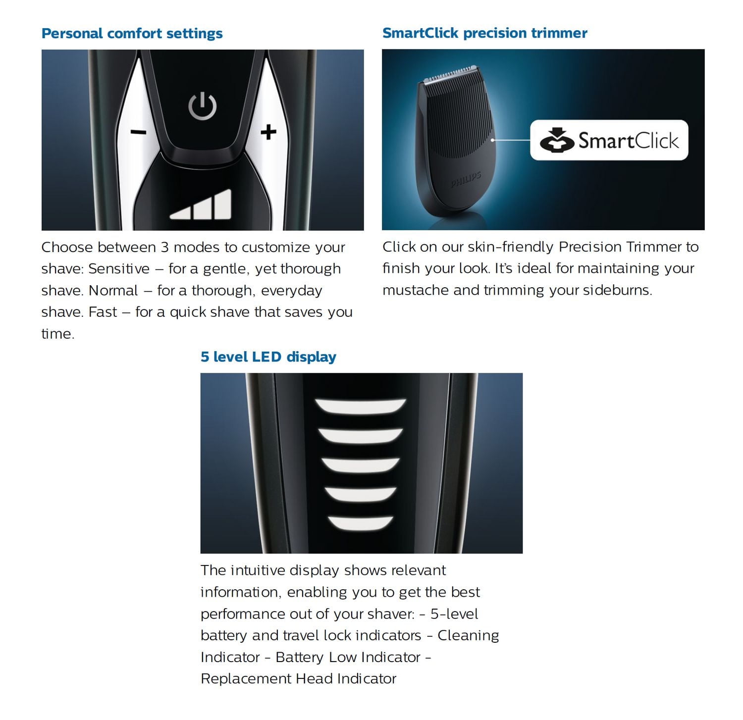Philips Shaver Series 9000 with Smartclean System, S9311