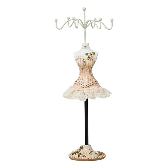 VerPetridure Lady Mannequin Jewelry Holder Earring Display Stand Rotating Jewelry Decoration