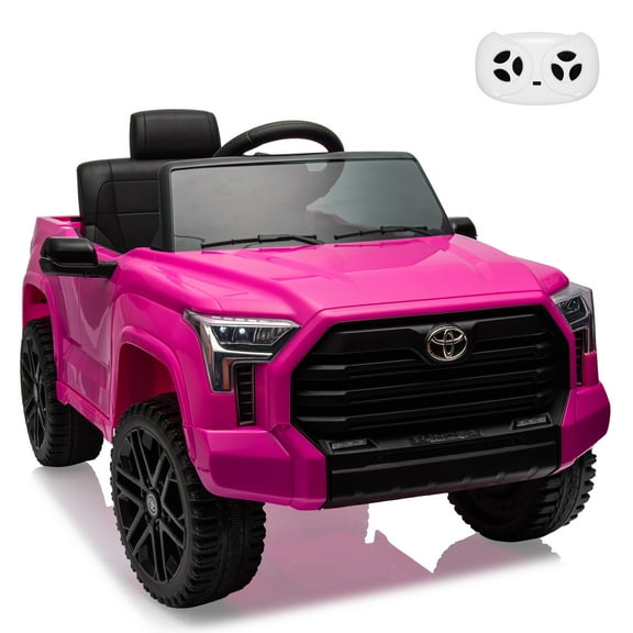 CazToi 12V Ride On Car Licensed Toyota Tundra Remote Control Music Spring Suspension 3 Speeds LED Lights Gift for Ages 3