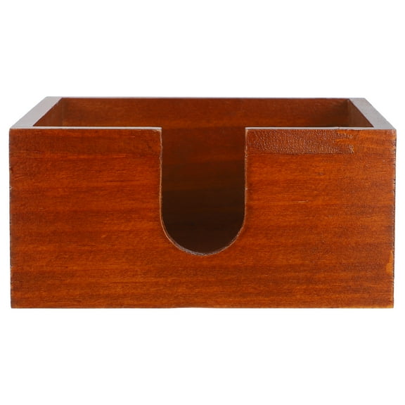 Vintage Tissue Box Napkin Holder Paper Towel Dispenser for Table Multipurpose Tabletop Decor Square Wooden