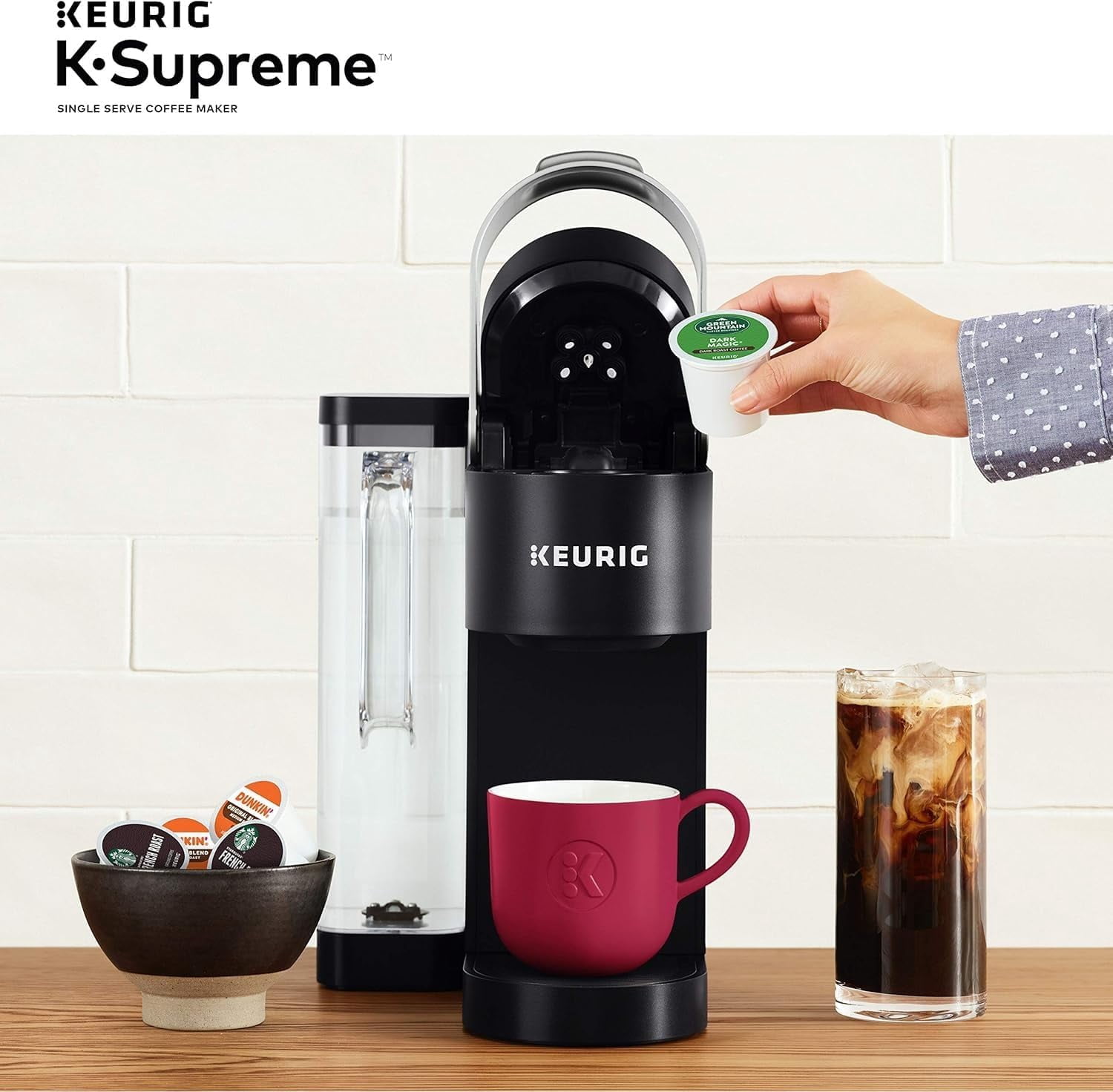 Restored Keurig KSK910BK K-Supreme Single Serve K-Cup Pod Coffee Maker, Black (Refurbished)