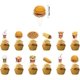 thumbnail image 4 of Fast Food Birthday Party Decorations Pizza Party Supplies including Burger Happy Birthday Banner Coke Balloon French Fries Cake, 4 of 4